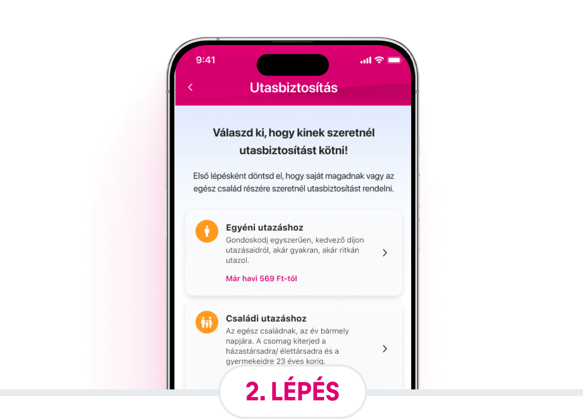 Telekom Egészség regisztrációs felület, ahol a felhasználó a Regisztrálok gombra kattinthat.